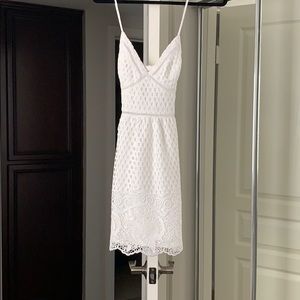 White Abercrombie crochet dress